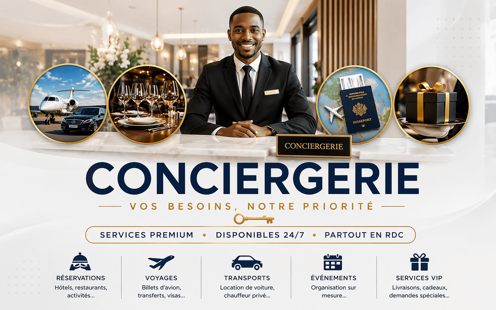 Service conciergerie premium